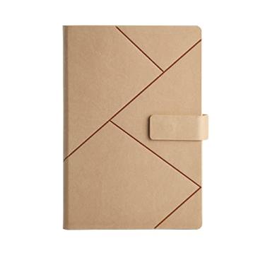 Imagem de A5 B5 Travelers Business Notepads Couro Diários Caderno Para Meninas Diário, cáqui, B5