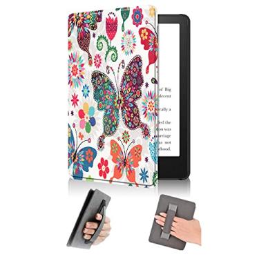 Imagem de Capa para Kindle (11ª geração) versão 2022, capa de 6 polegadas, capa com função automática despertar/hibernar, design de alça de mão – não adequado para Kindle Paperwhite 11ª geração
