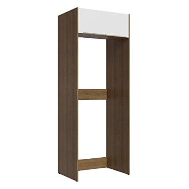 Imagem de Porta-geladeira Madesa Lux 1 Porta Basculante - Rustic/branco Veludo