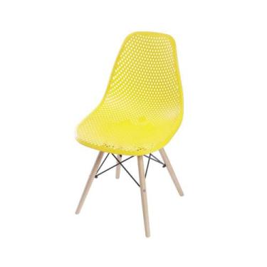 Imagem de Conjunto De Cadeiras Colméia 4 Peças Amarela  - Or Design