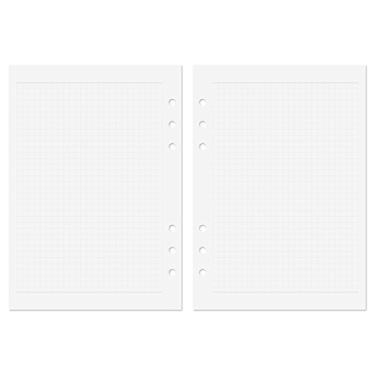 Imagem de Recargas de inserção Discagenda Planner 6 orifícios para anel 120 gsm 80 lb, Grid, A5