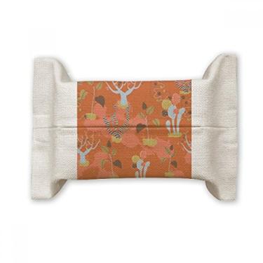 Imagem de Desert Cactus Savanna Orange Trees Suporte de capa de papel para lenços faciais Saco de linho de algodão