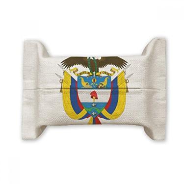 Imagem de Bolsa de linho de algodão com emblema nacional da Colômbia