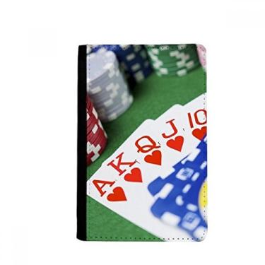 Imagem de Carteira Flush Hearts para jogos de pôquer foto passaporte porta-cartões Notecase Burse