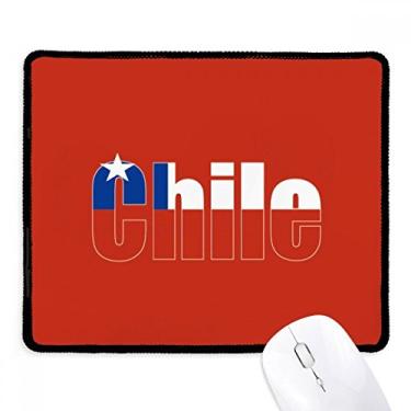 Imagem de Mousepad com nome da bandeira do país do Chile Tapete de borracha para jogos