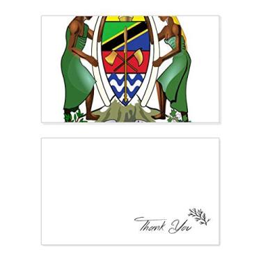 Imagem de Tanzânia África Emblema Nacional Cartão de Agradecimento Aniversário Papel Saudações Casamento Agradecimento