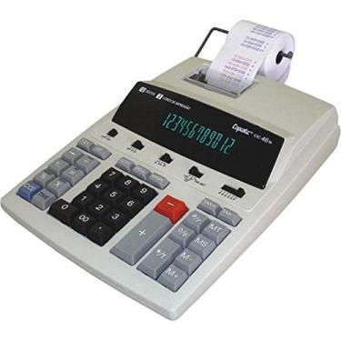 Imagem de Calculadora de Mesa Eletrônica com impressora 201 TS, Impressão em 02 cores, 2,7 linhas por segundo, 12 dígitos, possui função de data e hora