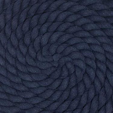 Imagem de Corda de algodão trançado natural West Coast Paracord – Corda artesanal – Corda tripla super macia e forte para esportes, decoração, artesanato, macramê, uso interno (1,9 cm x 7,6 m, azul marinho)
