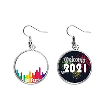 Imagem de Color Step multicolorido Celebração Brincos Joias 2021 Blessing