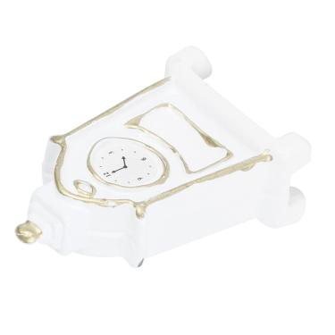 Imagem de Relógio de mesa para casa de bonecas, relógio de casa de bonecas 1:12 simulado ecologicamente correto, firme e resistente para presente significativo