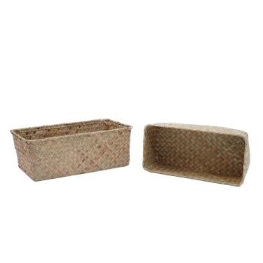 Imagem de Kit 2 cestos organizadores multiuso decorativo seagrass - Oikos