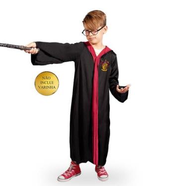 Imagem de Fantasia Infantil Capa Harry Potter + Óculos Novabrink Tam P