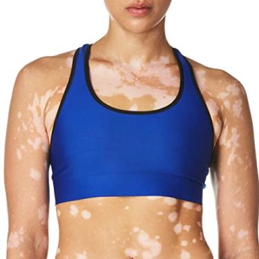 Imagem de Champion Sutiã esportivo de compressão absoluta com faixa SmoothTec, Surf the Web/Preto, XG