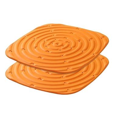 Imagem de Generic Almofadas de nidificação de galinha 2 peças almofada para pato, galinheiros caixas de nidificação, tapetes de postura de ovos cortáveis e, laranja