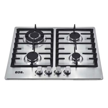 Imagem de Fogão Cooktop Inox a Gás 4 Bocas 1 Dupla Ecg04 Bivolt - Eos B163914