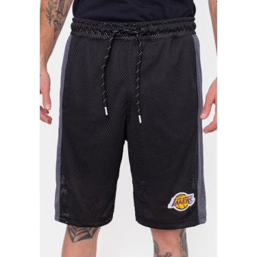 Imagem de Bermuda NBA Sintética Vinil Logo Los Angeles Lakers Masculino-Masculino