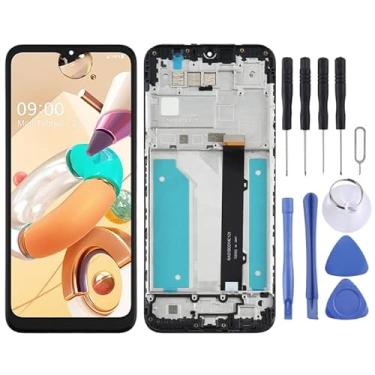 Imagem de YUNCHAO Acessórios telefônicos Tela TFT LCD para LG K41S LMK410EMW, LM-K410EMW, LM-K410 com o Digitizer Full Assembly0 (preto) Substituição do telefone celular