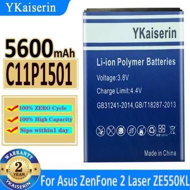 Imagem de Bateria 5600mah para asus zenfone 2 laser ze601kl selfie ze550kl z00ld z011d zd551kl ze600kl