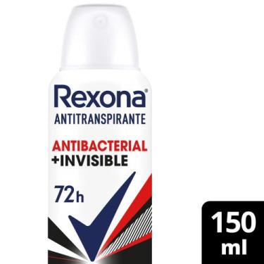 Imagem de Desodorante Aerosol Feminino Antibacterial + Invisible 150ml - Rexona