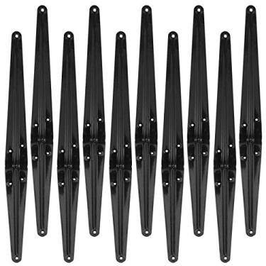 Imagem de 20 peças parafusos angulares plantador diy pendurado flutuante dever madeira montagem na parede prateleiras livro suporte de ferro prateleiras L pesadas, estante fixador pré-perfurado pote cm canto de