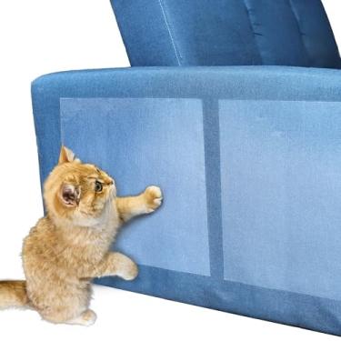 Imagem de Arranhador para gatos, pacote com 12 fitas adesivas de dupla face para gatos, repelente para móveis, protetor de sofá para gatos, almofada de arranhar para gatos, protetor para sofá,