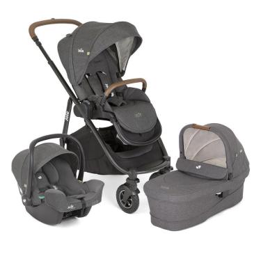 Imagem de Carrinho de Bebê Versatrax E Travel System TRIO Cinza Shellgray Joie