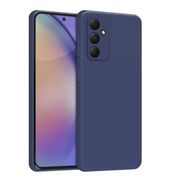 Imagem de Capa Capinha Compatível Samsung A15 Proteção Aveludado (AZUL MARINHO)