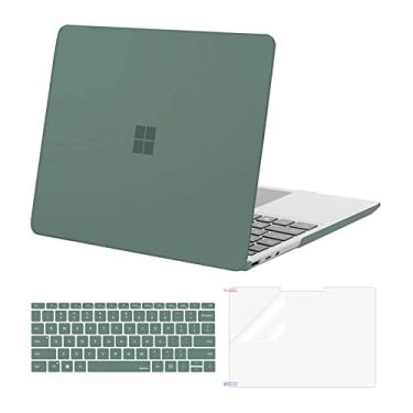 Imagem de MOSISO Capa Protetora para Microsoft Surface Laptop Go 2/1 12,4" versão 2022/2020 (modelos: 2013 e 1943), Plástico Rígido, Verde Esmeralda, Proteção contra Arranhões, Impactos e Derramamentos