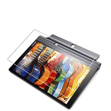 Imagem de INSOLKIDON Pacote com 2 unidades, compatível com Lenovo YOGA tab3 850F, película de vidro temperado, capa completa, protetor de tela premium 3D ultra transparente, vidro protetor de tela 8 polegadas