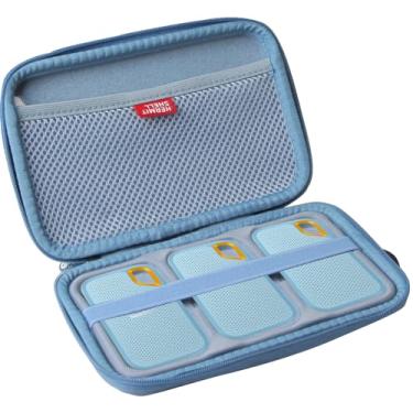 Imagem de Hermitshell Capa rígida de viagem para SanDisk 500GB / 250GB / 1TB / 2TB Extreme Portable SSD (azul celeste, capa para 3 discos rígidos)