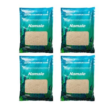 Imagem de LANDEN Namale Aquarium Sand 20 kg (12L), super natural para paisagismo de aquários, areia cosmética para tanque de plantas, areia de rio de cor natural de grão fino para água doce ou tanque de