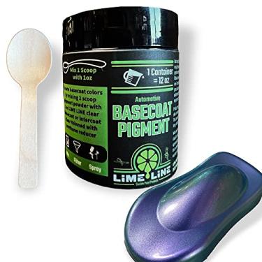 Imagem de LiME LiNE Base Coat Maker Pigmento em pó, grau automotivo, base (Camaleão Roxo/Vermelho/Verde)