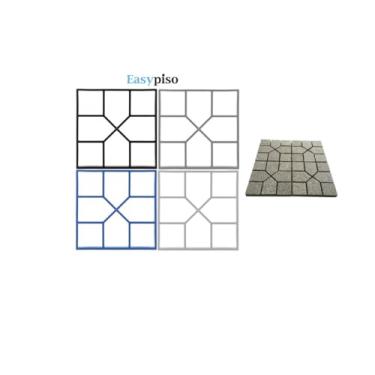 Imagem de 4 Formas B - Molde Piso Concreto Calçada Jardim Caminho de Pedras - Easy Piso