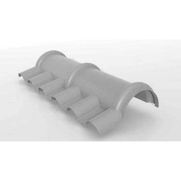 Imagem de Cumeeira Central Articulada Individual Plan Cinza