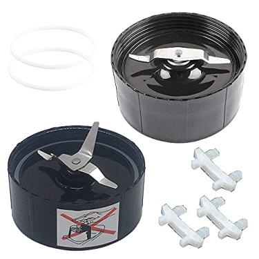 Imagem de Pack of Cross Blade and milling Blade with 2pcs extra gasket and 3pcs rubber non-slip foot- Spare Replacement Parts，Compatible With 250W Magic Bullet Blender(Model MB1001/MB 1001B) (Plastic)