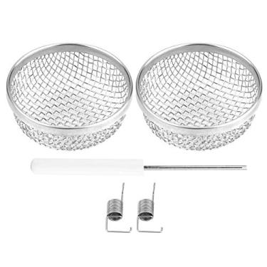 Imagem de A fornalha antiferrugem de Zohisin rv seleciona 15. 0×12. 0×3. 0 2pcs tampa de tela de forno de ventilação de aço inoxidável para trailer rv com fixadores de mola ventilação de