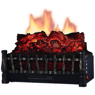 Imagem de Lareira Elétrica Ecológica com Controle Remoto, 5 Níveis de Brilho e Efeito de Chama, 110V 1500W, Comfort Glow ELCG251, Preta