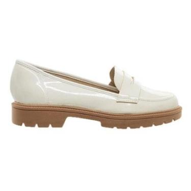 Imagem de Mocassim Feminino Loafer Tratorado Beira Rio 4283.115 Off White-Feminino
