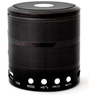 Imagem de Caixa de som bluetooth mini speaker space line WS-887 preta