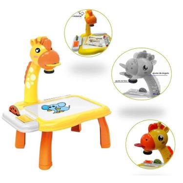 Imagem de Mesa Projetor Girafa Desenho Pintura Música Amarelo ShinyToy