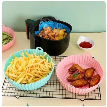Imagem de Forma assadeira para Fritadeira air Fryer em Silicone Flexível Lavável