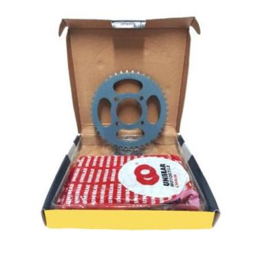 Imagem de Kit relação transmissão yes 125 intruder 125 125 aço 1045 0155 - ZMT