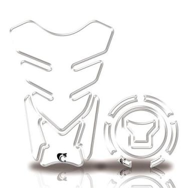 Imagem de Kit Protetor Tanque Adesivo Moto Honda Acima 2018 Transparente - Cobra