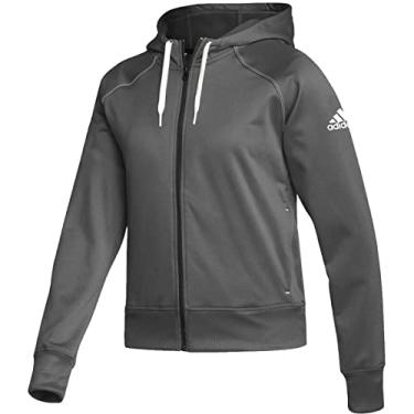Imagem de adidas Moletom com capuz feminino Stadium com zíper G