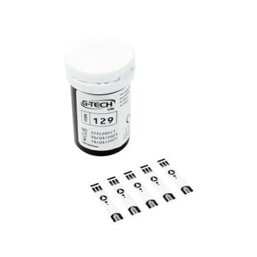 Imagem de Tiras Reagentes para Medir Glicemia Capilar, 50 Unidades, G-Tech Lite