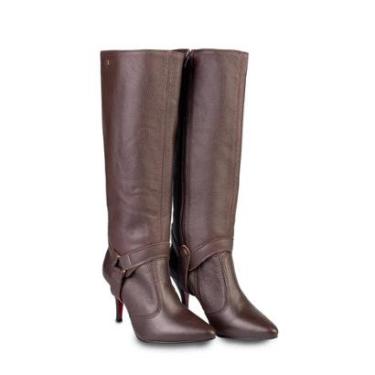 Imagem de Bota de couro 2 em 1 salto fino 040-Feminino