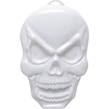 Imagem de Painel Caveira Gigante Branco Decorar Dia Bruxas Halloween - Toy Maste