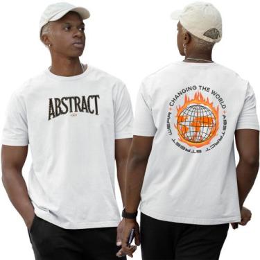Imagem de Camiseta Camisa Algodão Changing The World Fire Abstract - Abstract St