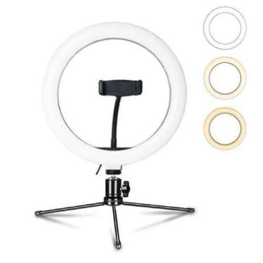 Imagem de  Iluminador Ring Light 20Cm 8 Polegadas 12W - Bc Bora Colega Shop