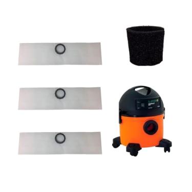 Imagem de 3 Sacos para Aspirador Lavor Alp Super Compact Eco 12L Kronos 12L Power Duo Silent Sublime + FILTRO